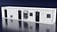 shipping container laboratory or conex low poly
