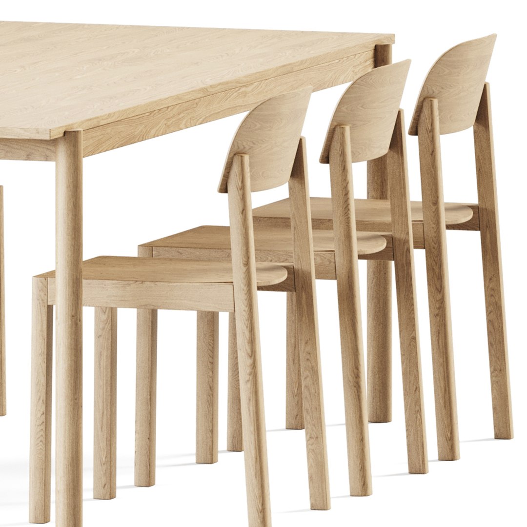 3D Linear Wood Table and Wooden Workshop Chairs by Muuto model https://p.turbosquid.com/ts-thumb/up/McJP8t/R7/render_05/jpg/1681407018/1920x1080/fit_q87/a1c2569a676fe6eb453b8b736a2e19c0a38c8a8a/render_05.jpg