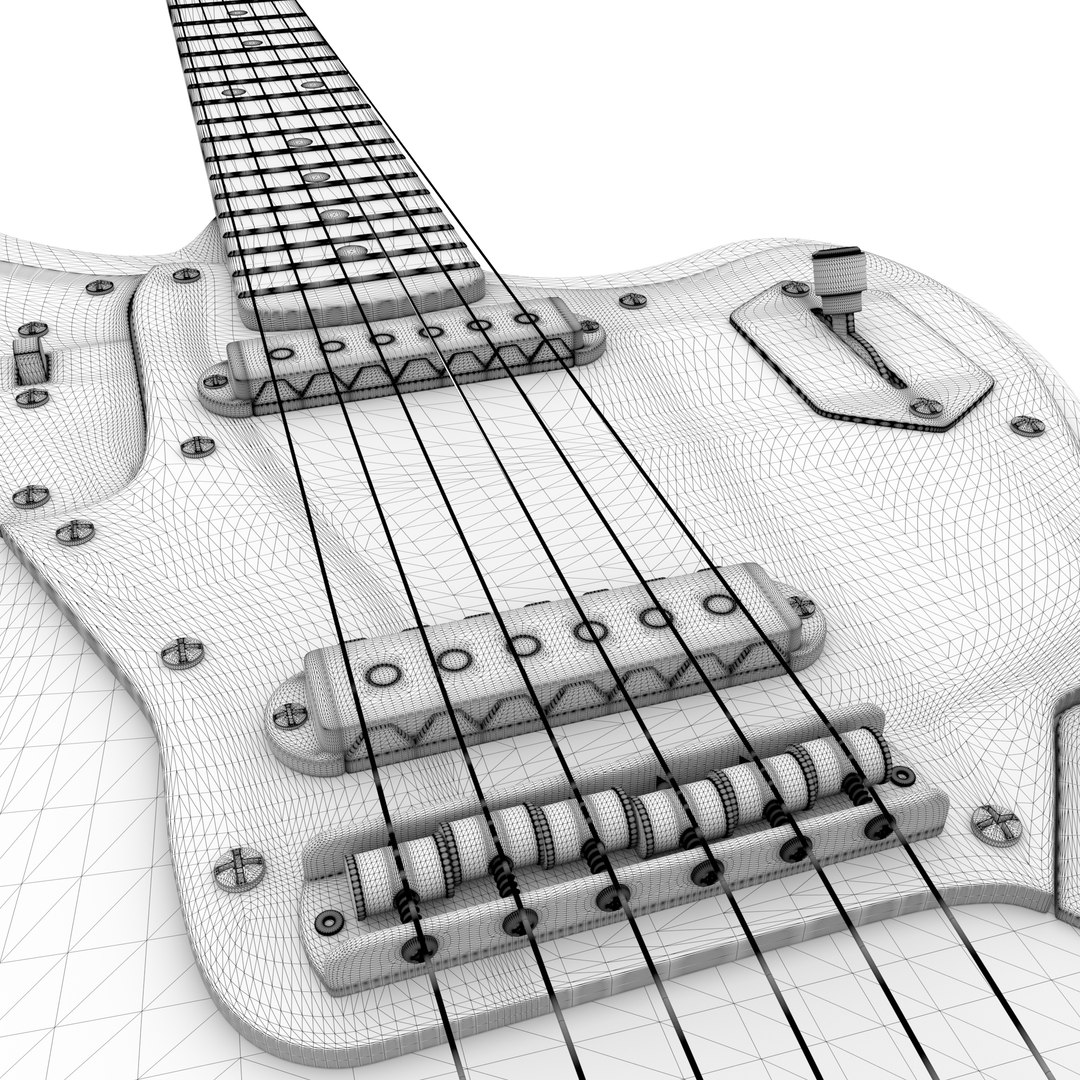 Fender Electric Guitar Jazzmaster 3D TurboSquid 1987876