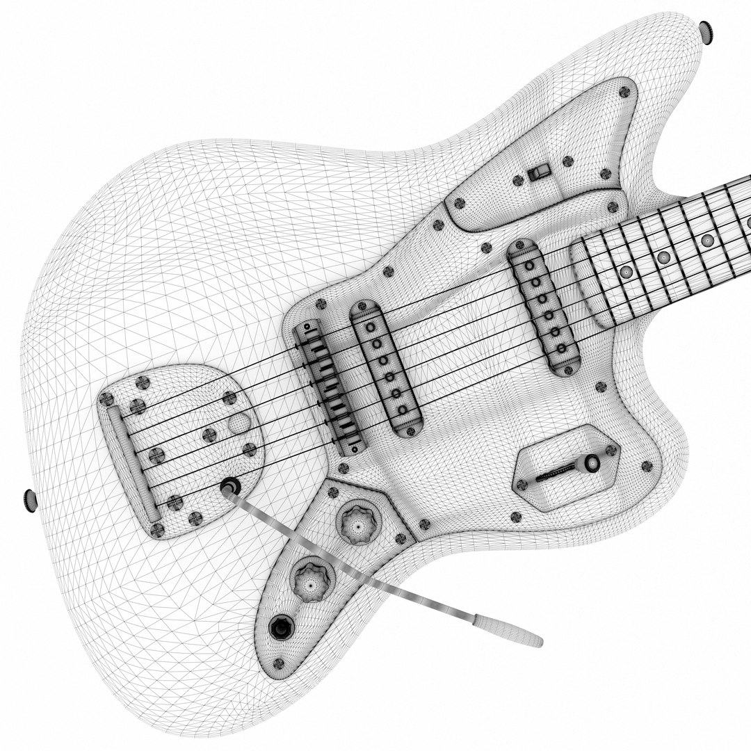 Fender Electric Guitar Jazzmaster 3D TurboSquid 1987876