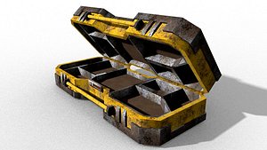 sci-fi chest lowpoly model