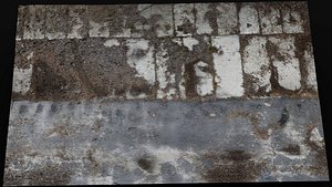 abandoned road plane derelict soviet asphalt concrete scan model