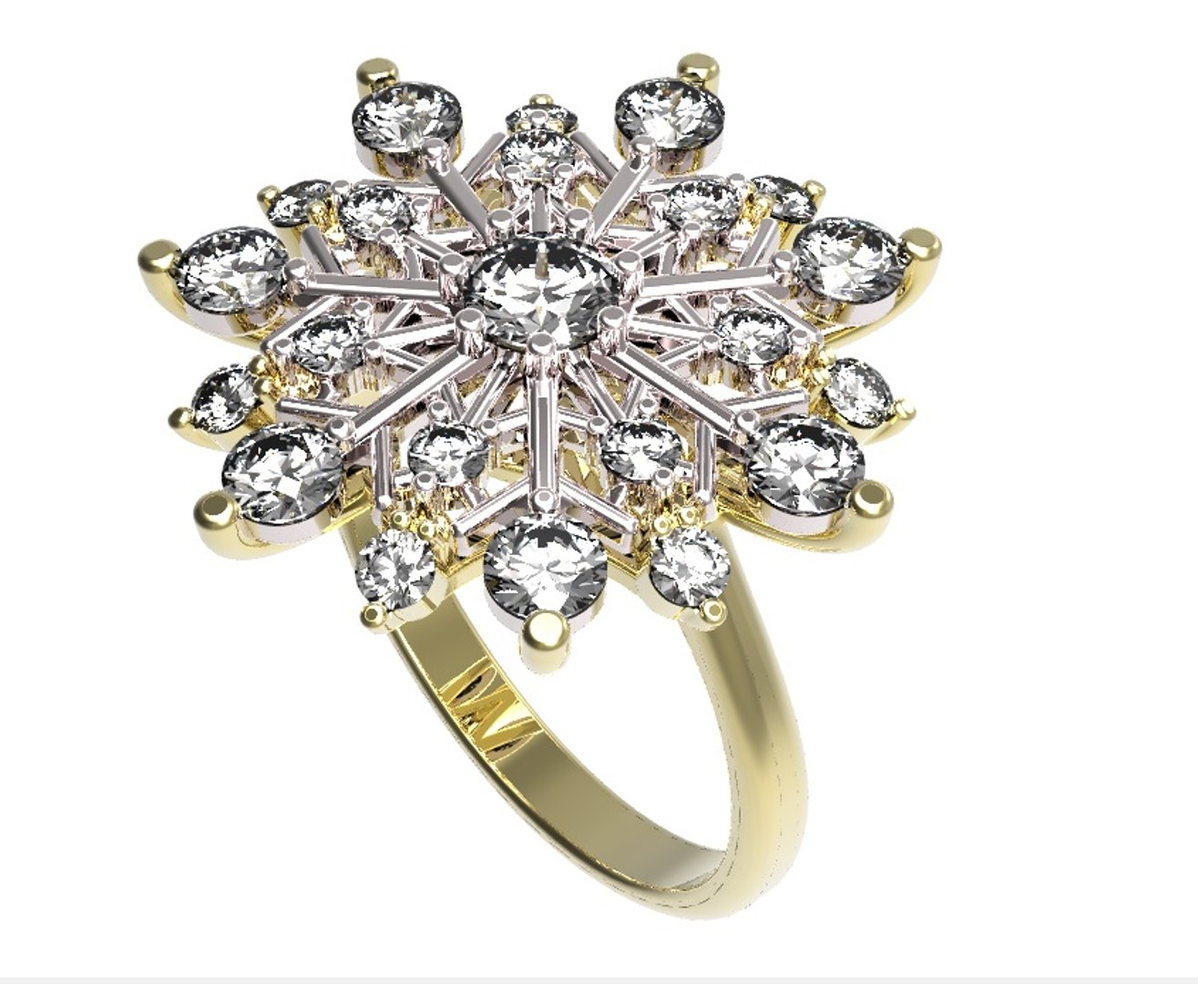 3d gold ring model