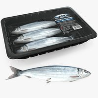 Vacuum Sealed Tray with Atlantic Herring Silver
