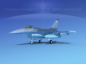 3D general f-16a fighting falcon model