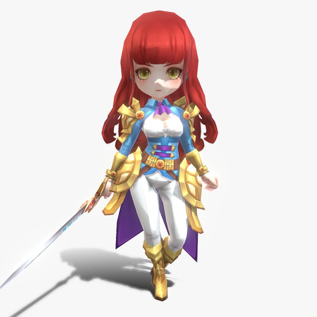 Casual RPG Character - 4 Avelyn 3D model - TurboSquid 2006421