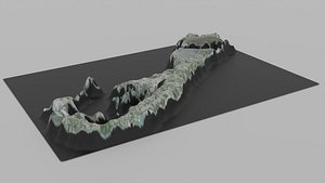 Bermuda Map Country 3D model