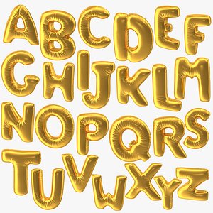 Foil Balloon Letters Gold