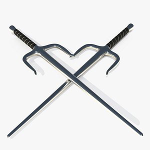 3d model sai ninja weapon