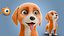 Simpatico cane dei cartoni animati