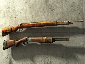 guns 3d model