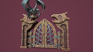 Fantasy main entrance 3D model