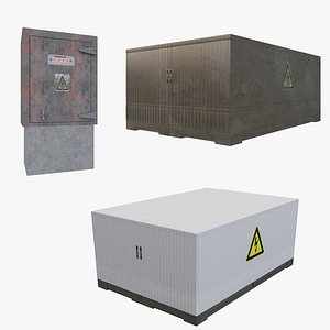 Electrical Control Box Collection 3D model