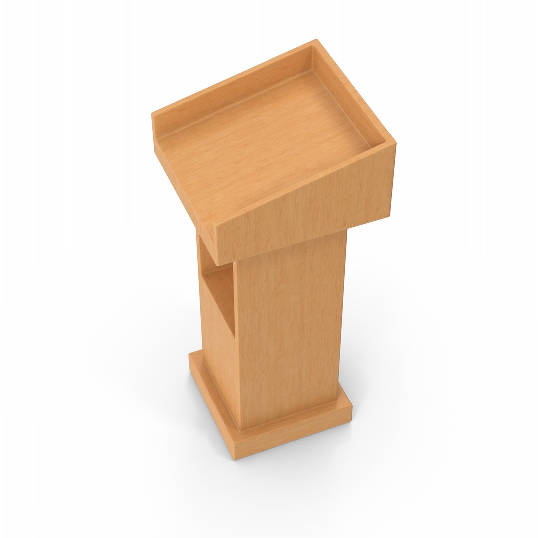 Wooden Lectern 3D Model - TurboSquid 2059415