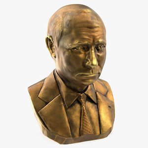 Bronze Bust of President Putin 3D model