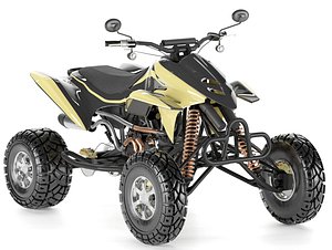 quad bike motorcycle 02 3D model