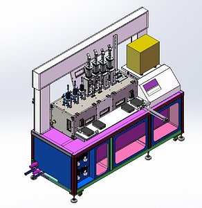 Phone Case Production Hot Forming Machine 3D CAD Model 3D model