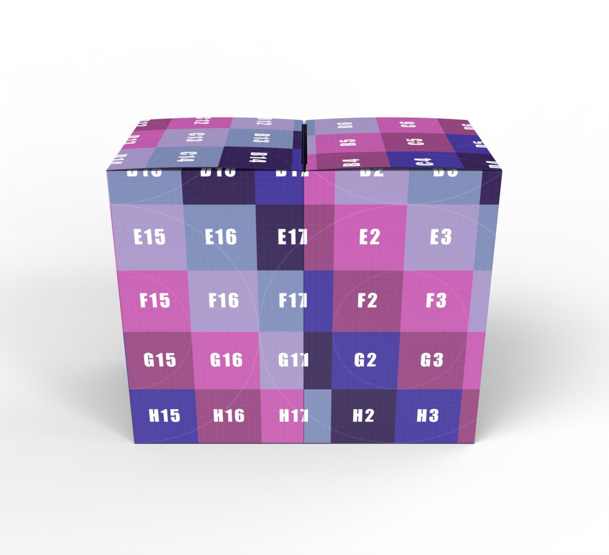 3D Double Box Packaging Box 90x90x150mm - TurboSquid 2318026