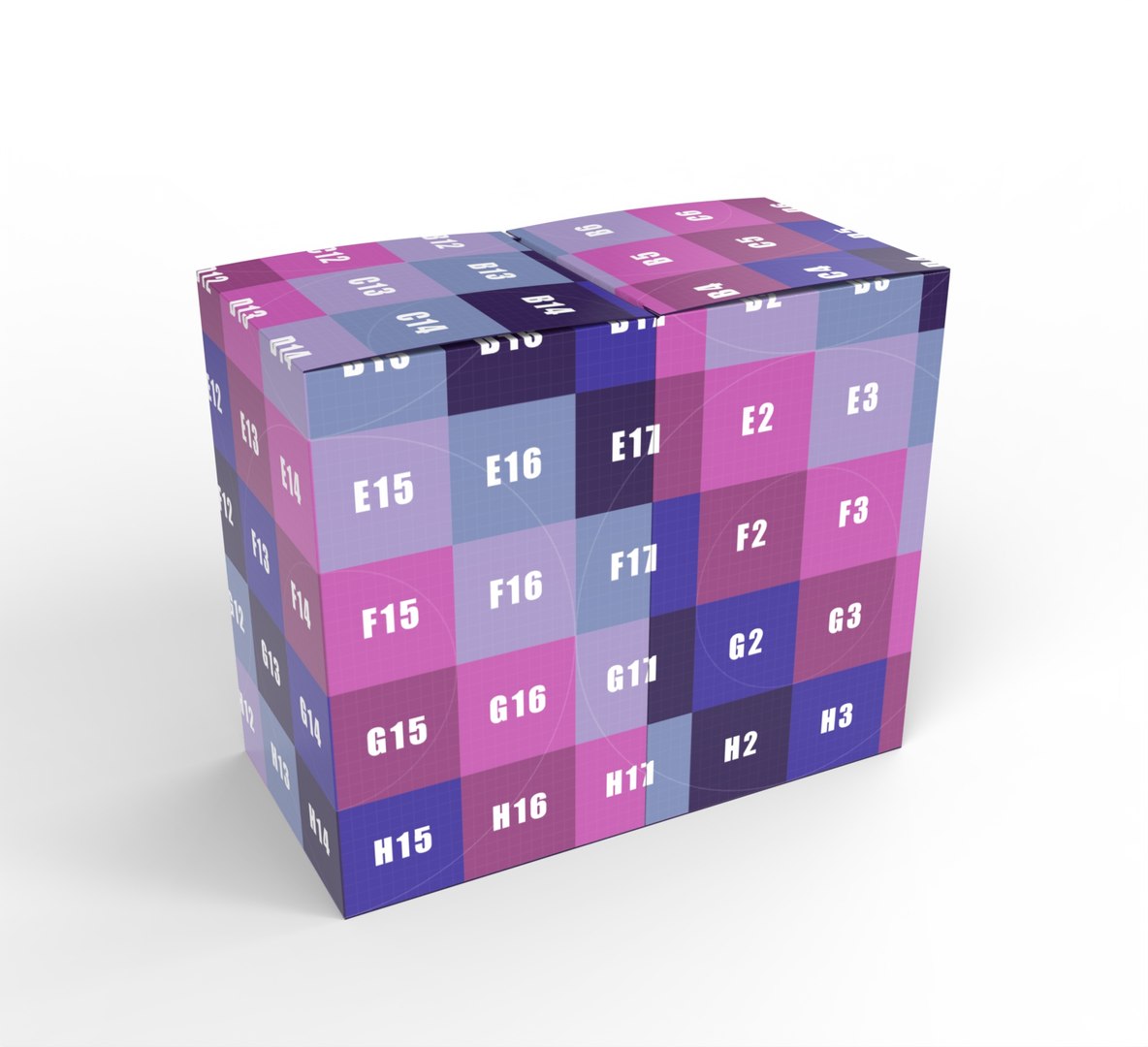 3D Double Box Packaging Box 90x90x150mm - TurboSquid 2318026