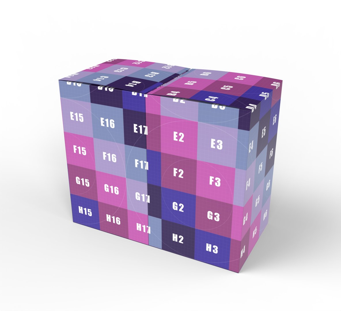 3D Double Box Packaging Box 90x90x150mm - TurboSquid 2318026