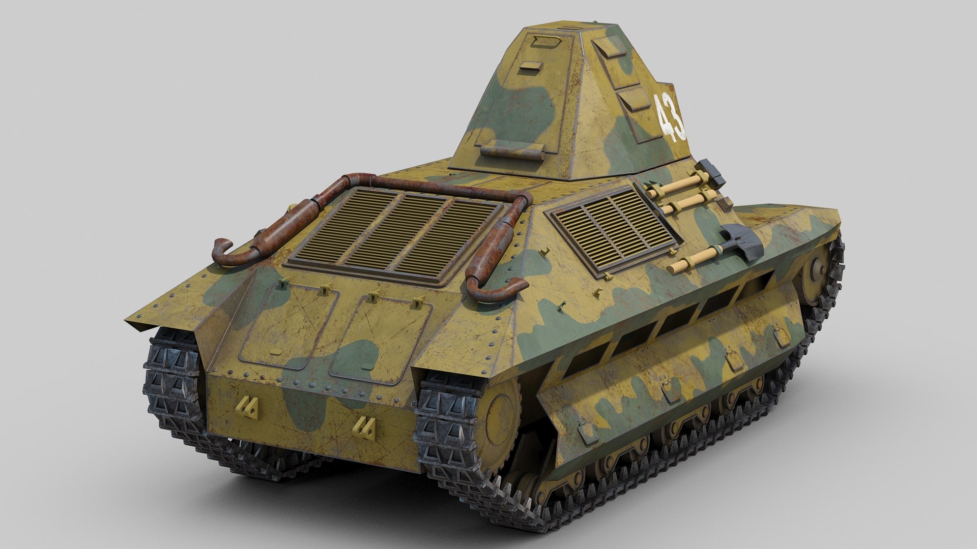 FCM 36 Tank 3D - TurboSquid 1753099