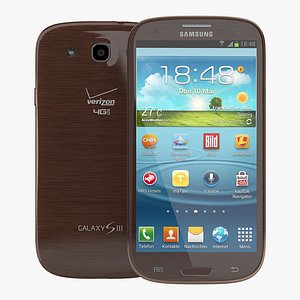 Samsung Galaxy S III Brown 3D Model
