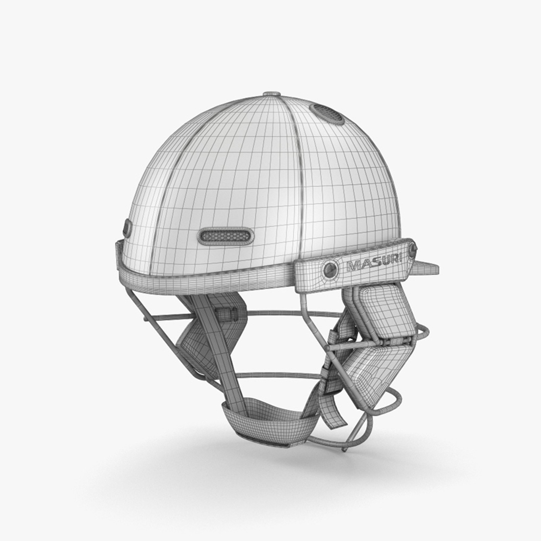 3D cricket helmet TurboSquid 1702369