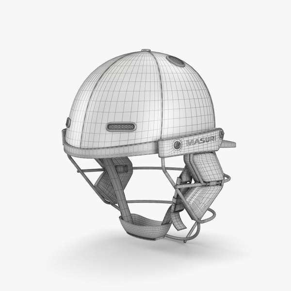 3D cricket helmet TurboSquid 1702369