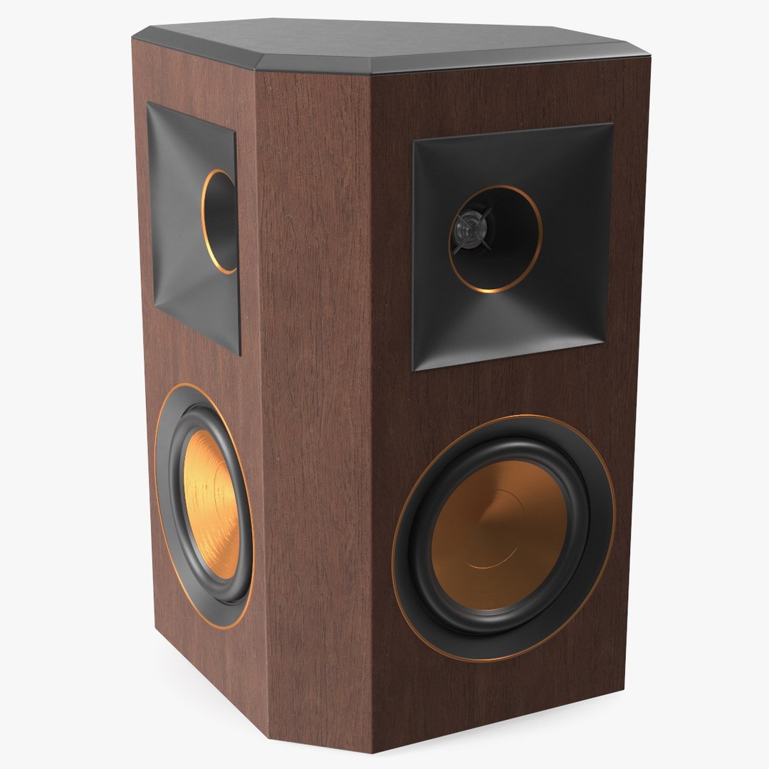 3D Wall Mount Home Speaker Brown model - TurboSquid 2063004