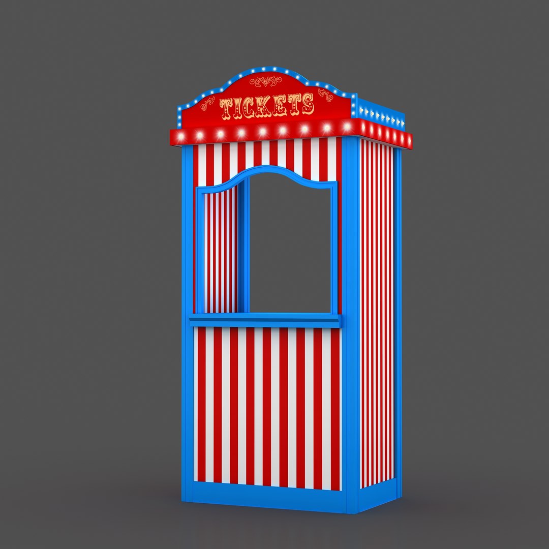 3D Ticket Booth - TurboSquid 2069584