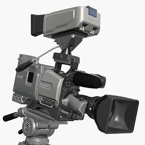 3d model camcorder sony-canon-ikegami btc sachtler