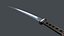 3D sci-fi katana sword
