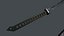3D sci-fi katana sword