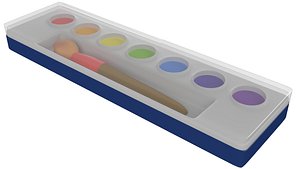 Water Color Paint Set model