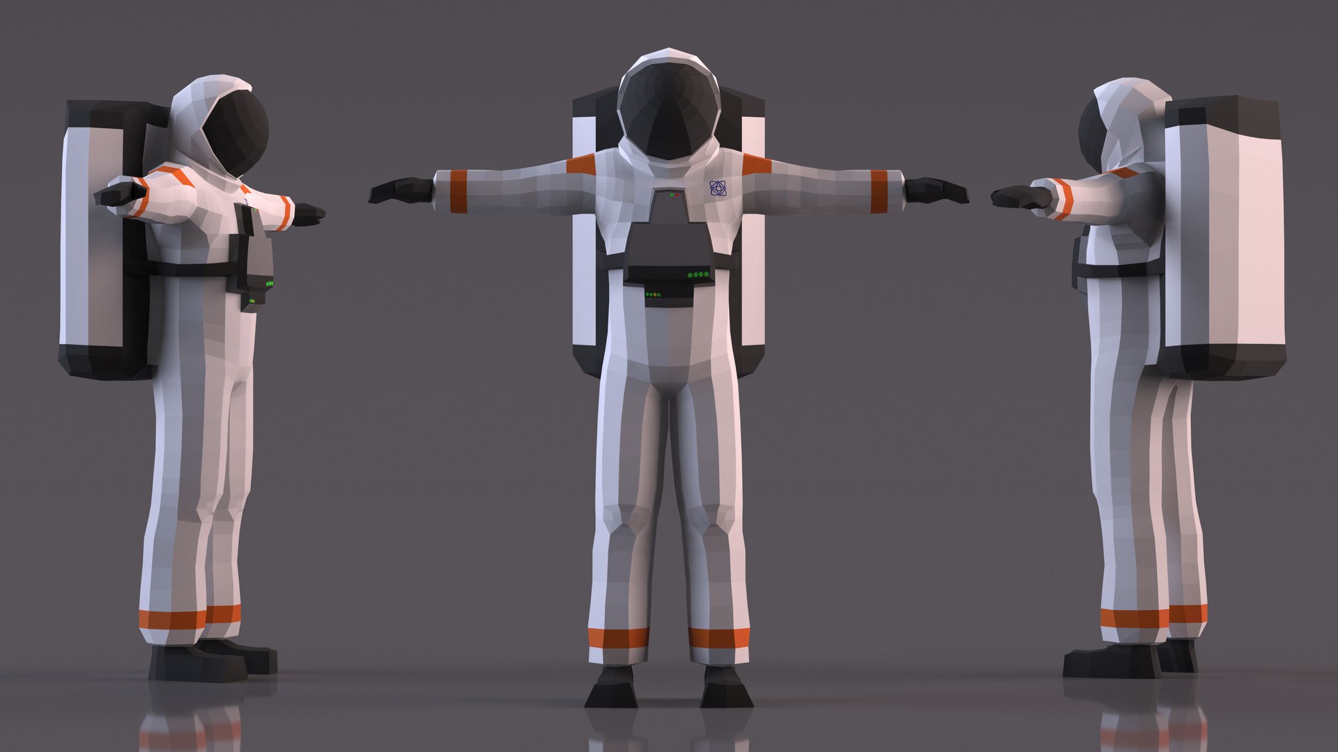 3D Low Poly Astronaut Model - TurboSquid 2180547