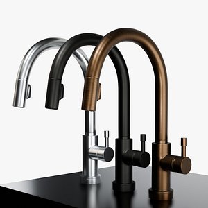 Five Faucets in 3 colours model