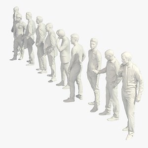 3D People - Adult Standing still - Man model