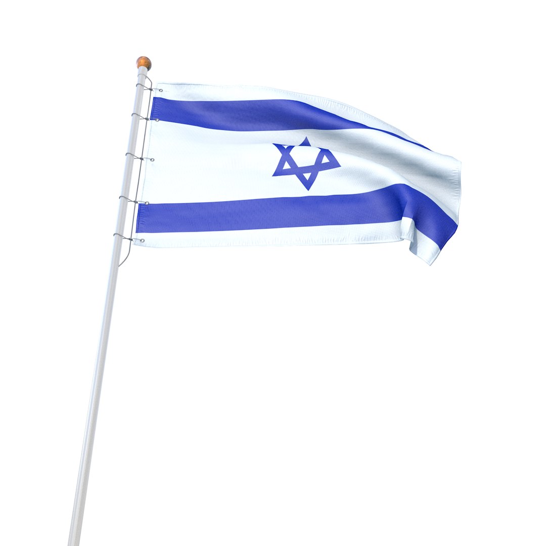 3D israel flag - TurboSquid 1290990