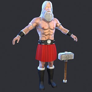3D model slavic god svarog