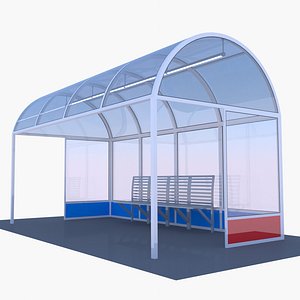 3D Bus stop enclosure III