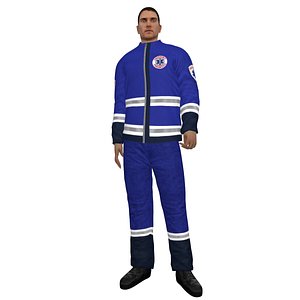 rigged paramedic 3d max