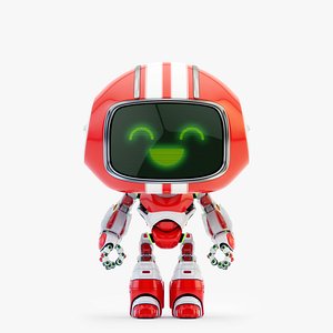 lovely robot - friendly 3D model