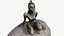 scanned model of the Frog Princess statue