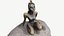 scanned model of the Frog Princess statue