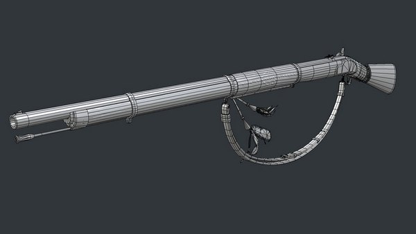 3D Musket 1863 - TurboSquid 1992125