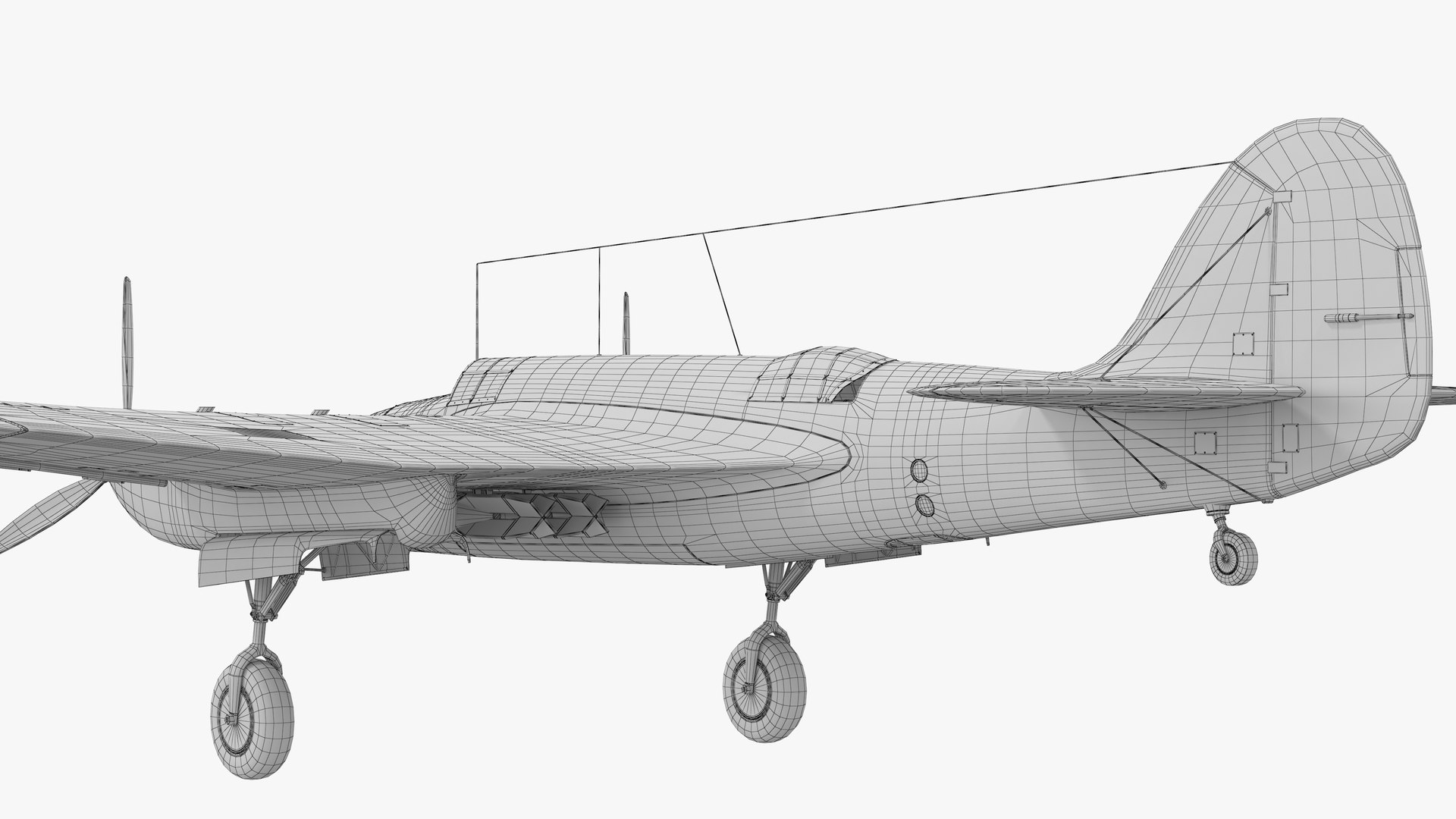 Ar-2 Dive Bomber 3D Model - TurboSquid 1704779