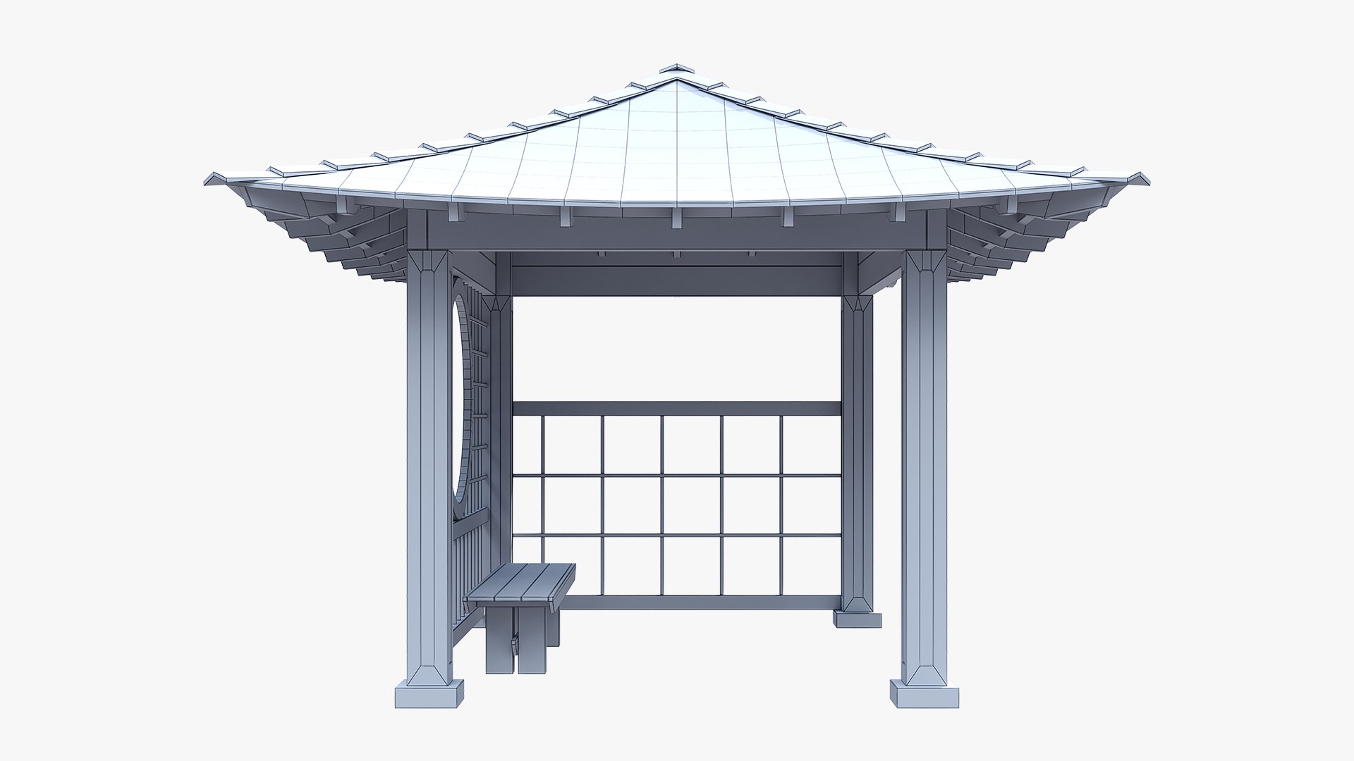 Japanese Gazebo 3D model https://p.turbosquid.com/ts-thumb/uq/TC09kF/46/wire2/jpg/1763303245/1920x1080/fit_q87/c133b9ddd2ed2de4794a634221d728f70887df4b/wire2.jpg