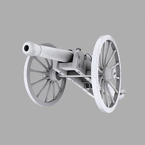 3d gribeauval cannon