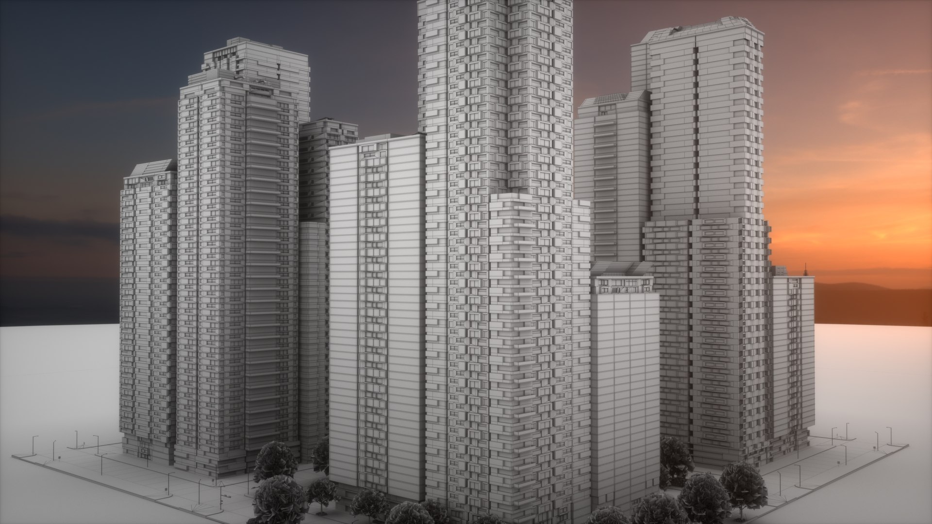 3D City Block Type A02 model - TurboSquid 2091246
