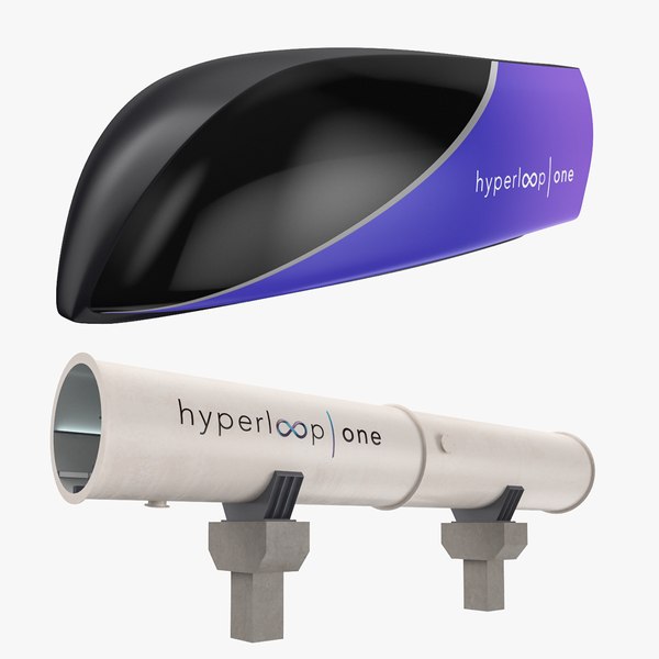 3D model hyperloop train